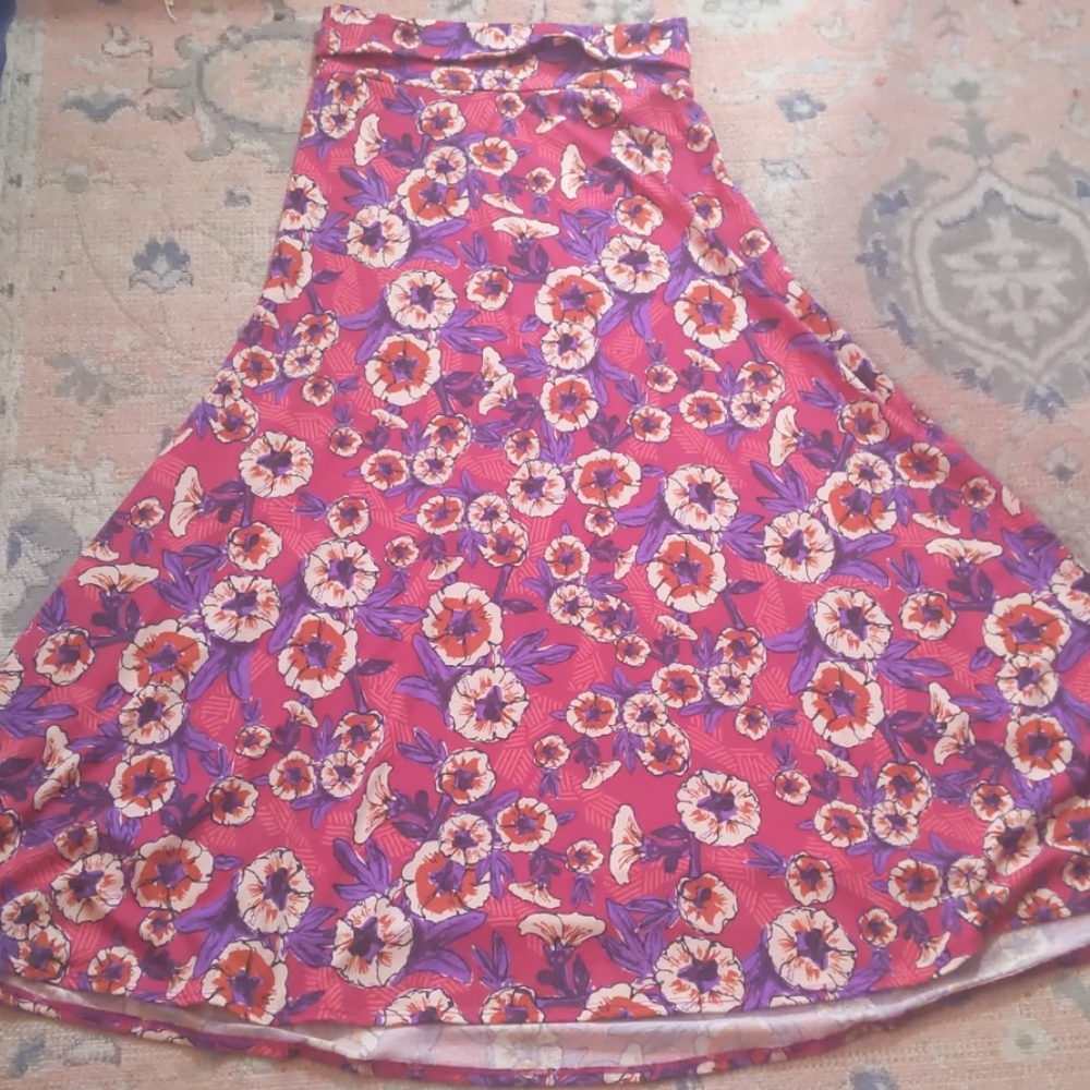 Lularoe floral maxi skirt